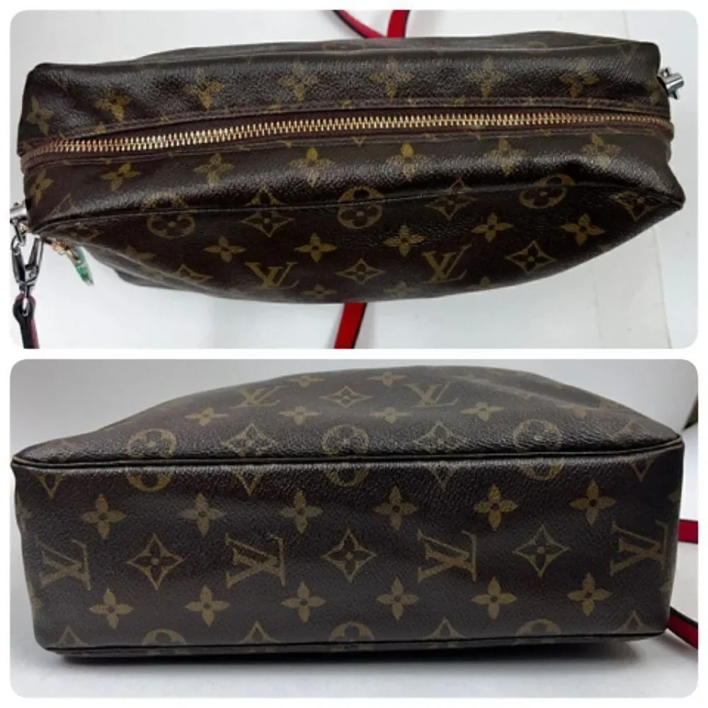 Louis Vuitton LV Cosmetic Pouch Bag Trousse Toilette 28 Browns Monogram